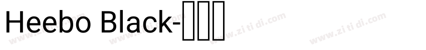 Heebo Black字体转换